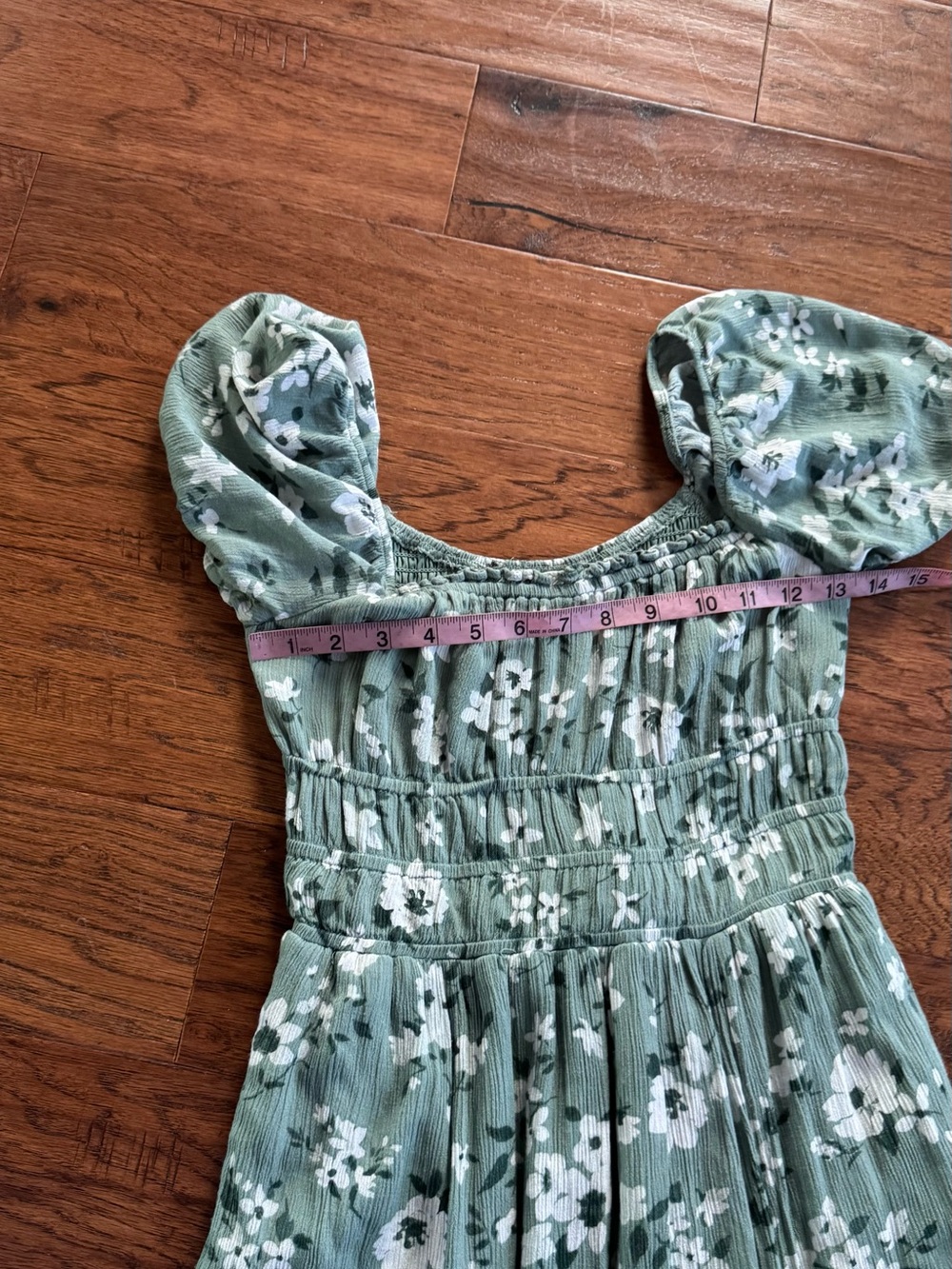 Hollister Sofia Sage Green Floral Dress - Picture 6 of 8